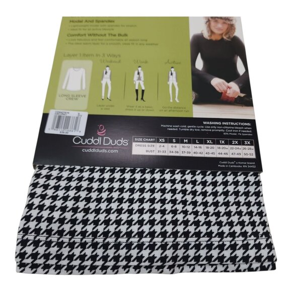 Cuddl Duds Womens Small Long Sleeve Crew SoftWear With Stretch Warm Layers - Picture 10 of 12